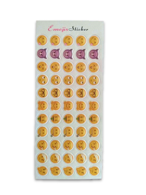 NAKLEJKI EMOTIKONY BUŹKI MINKI 55SZT