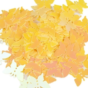 CEKINY OZDOBNE MOTYLKI MOTYL ŻÓŁTE 5GRAM (1)