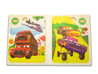 PUZZLE KSIĄŻECZKA DREWNIANA 6 OBRAZKÓW CARS AUTA (3)