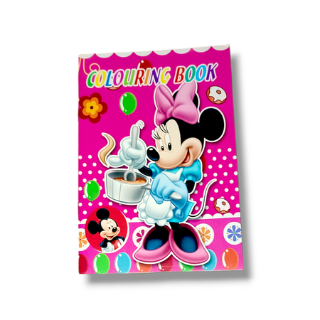 MALOWANKA KOLOROWANKA Z NAKLEJKAMI MYSZKA MINNIE MICKEY (1)