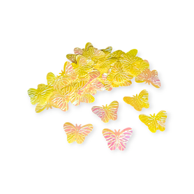 CEKINY OZDOBNE MOTYLKI MOTYL ŻÓŁTE 7GRAM