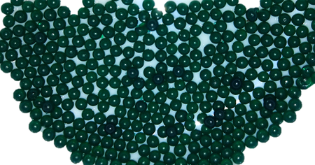 Kulki żelowe wodne ciemnozielone 15mm, DIY, do kwiatów (1)